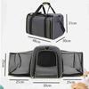Large-capacity Carrier Pet Bag Pet Airline Approved Cat Travel Bag Expandable Foldable Portable Cat Bag