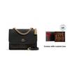 Coach Borsa a Spalla Klare 21 con Catena Borsa a Fisarmonica in Pelle Borsa a Spalla da Donna Nero 91019-IMAA8