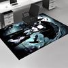 1pz Famiglia Addams Mercoledì Addams Design Anime Cartone Animato Tappeto per Ufficio Tappeto Antiscivolo Regalo per Festival per Decorazione Casa, Soggiorno, Camera da Letto, Giochi