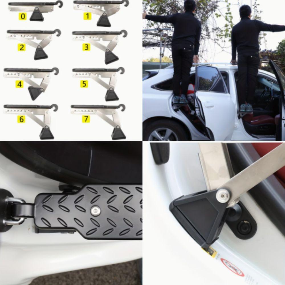 Aluminum Zinc Zinc Alloy Car Door Step Universal Lock Hook Foot Pedal Auto Assist Pedal Off-Road Vehicles