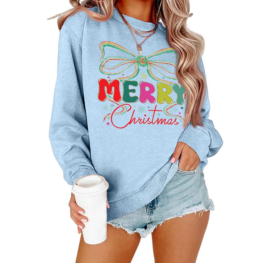 Women's Loose Comfortable Casual Fashionable Character Printing Round Neck Long Sleeved Sweatshirt
