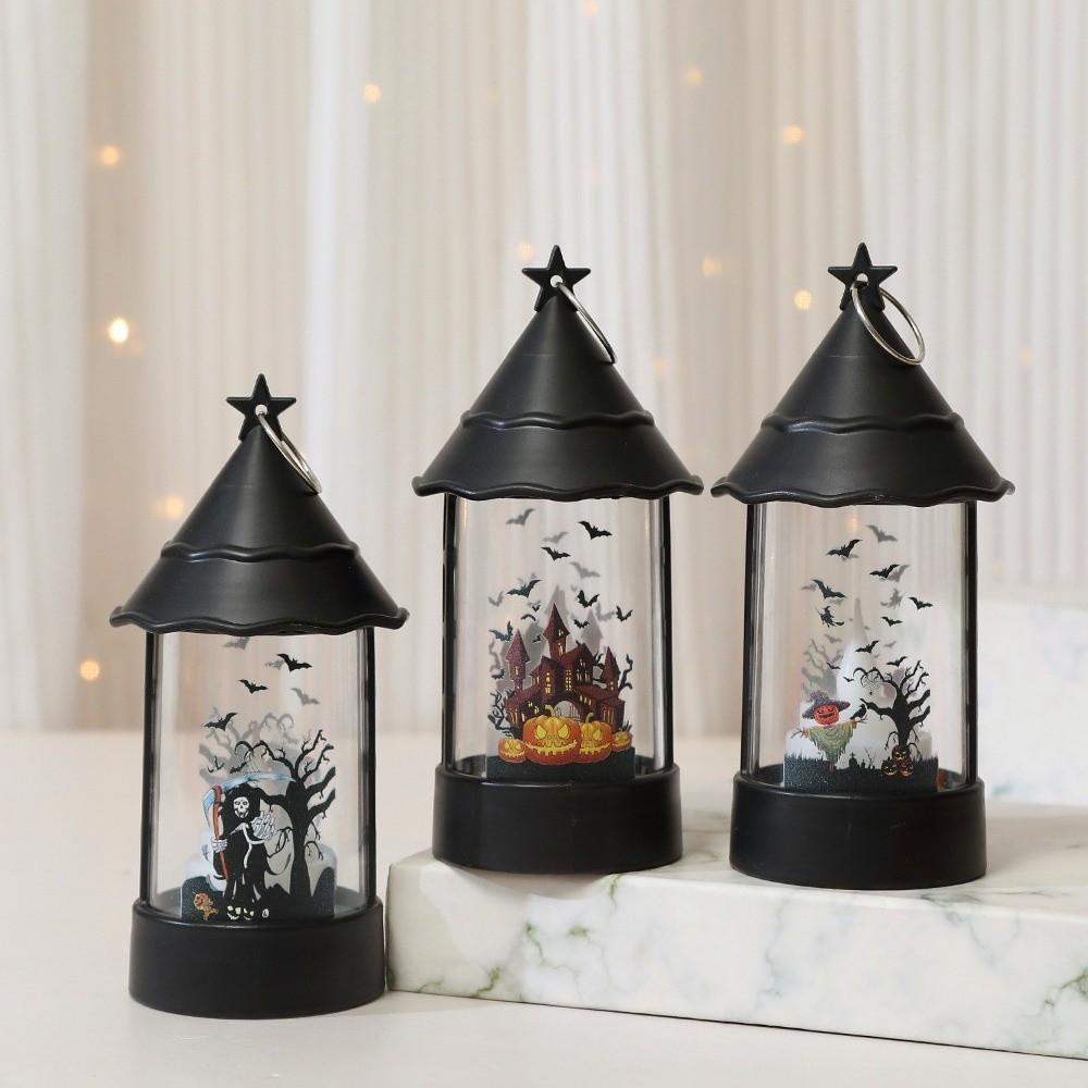 Vintage Halloween Decorative Light Portable Pumpkin Light Halloween LED Lamp Living Room Decor
