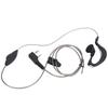 2 Way Radio Headset 2Pin Flexible Black Cable Headset with PTT Button G Shape for Kenwood KPG TH TK