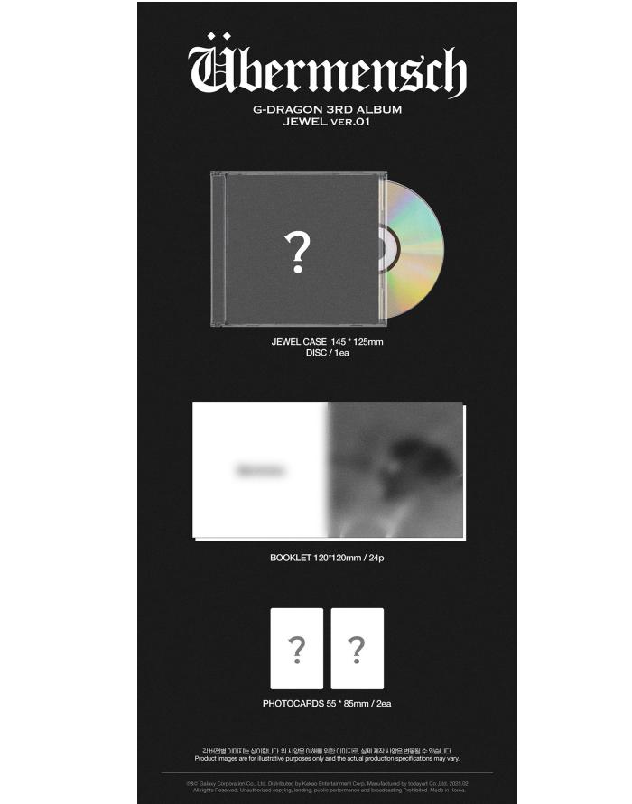 G-DRAGON (VELKÝ TŘESK) [Ubermensch] 3. album (ŠPERK VER.)