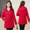 Women's long cotton-padded clothing autumn and winter new cotton-padded jacket slim-fitting cotton-padded clothing casual warm jacket