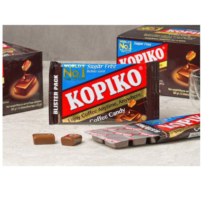 Sugar-Free Coffee-Flavored Hard Candy with Real Coffee Taste