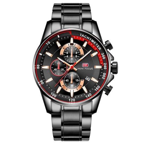

[MINIFOCUS] MINIFOCUS Chronograph Function Metal Band Men s Watch MF218G04 none