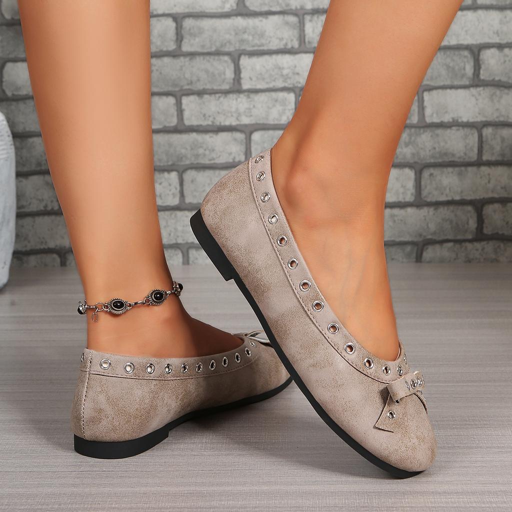 Fashion Woman's Casual Flats Shoes Round Toe Large Size Ladies Shoes Retro French Mary Jane Dress Flat New Summer Solid Comfortable Shoe
