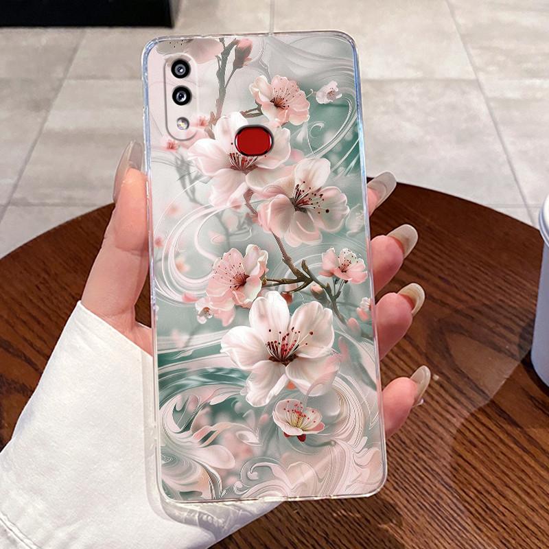 Casing For Samsung Galaxy A10s A107F Back Cover For Samsung M01s Case Transparent Aesthetic Fashion Cute Cat Soft TPU Phone Case