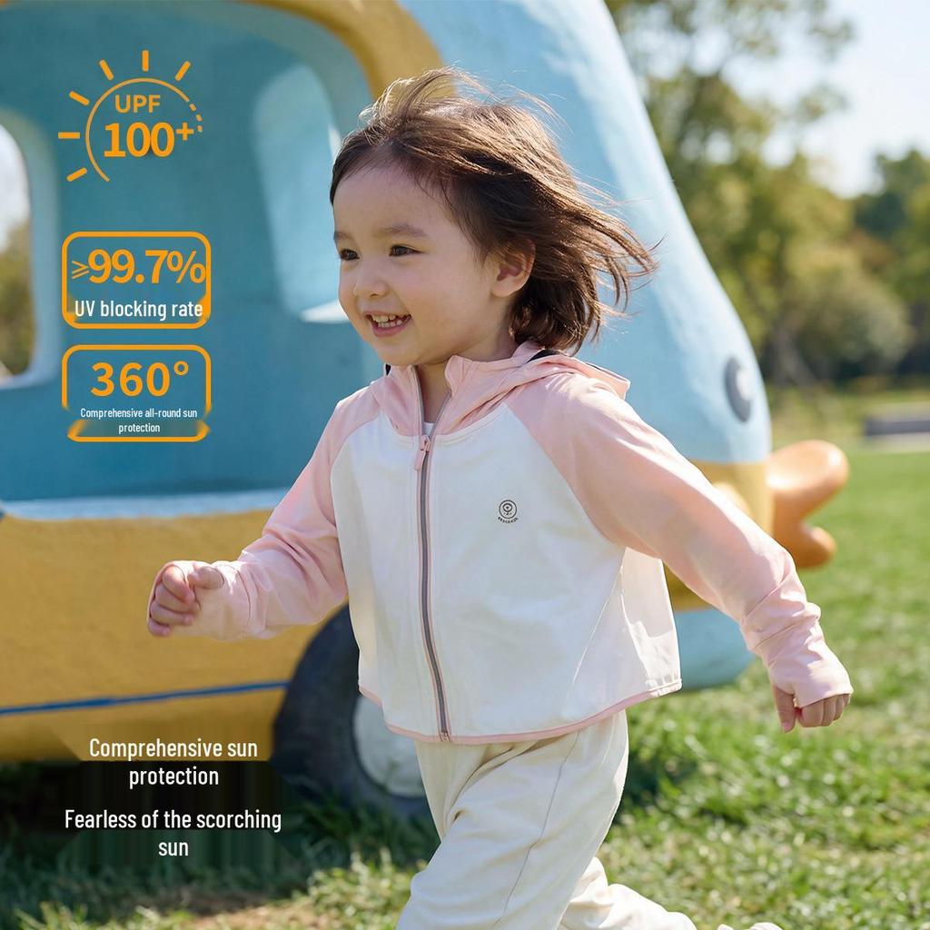 Kids' UPF100+ Lightweight UV Protection Hooded Sun Cape