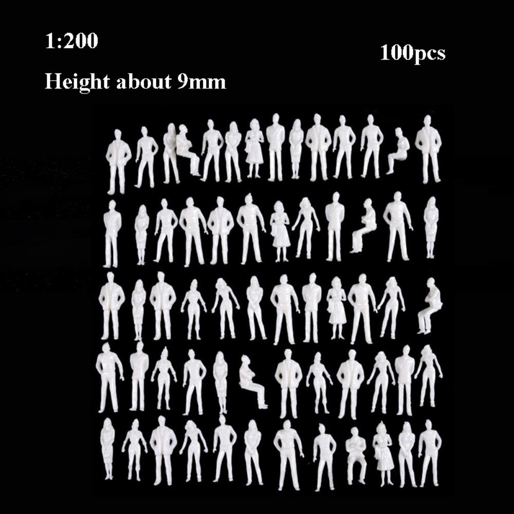 10/100pcs 1:300/1:200/1:100/1:150 Miniature Simulation Figures Model 1:75/1:50/1:42/1:30/1:25 Scale Building People Figures