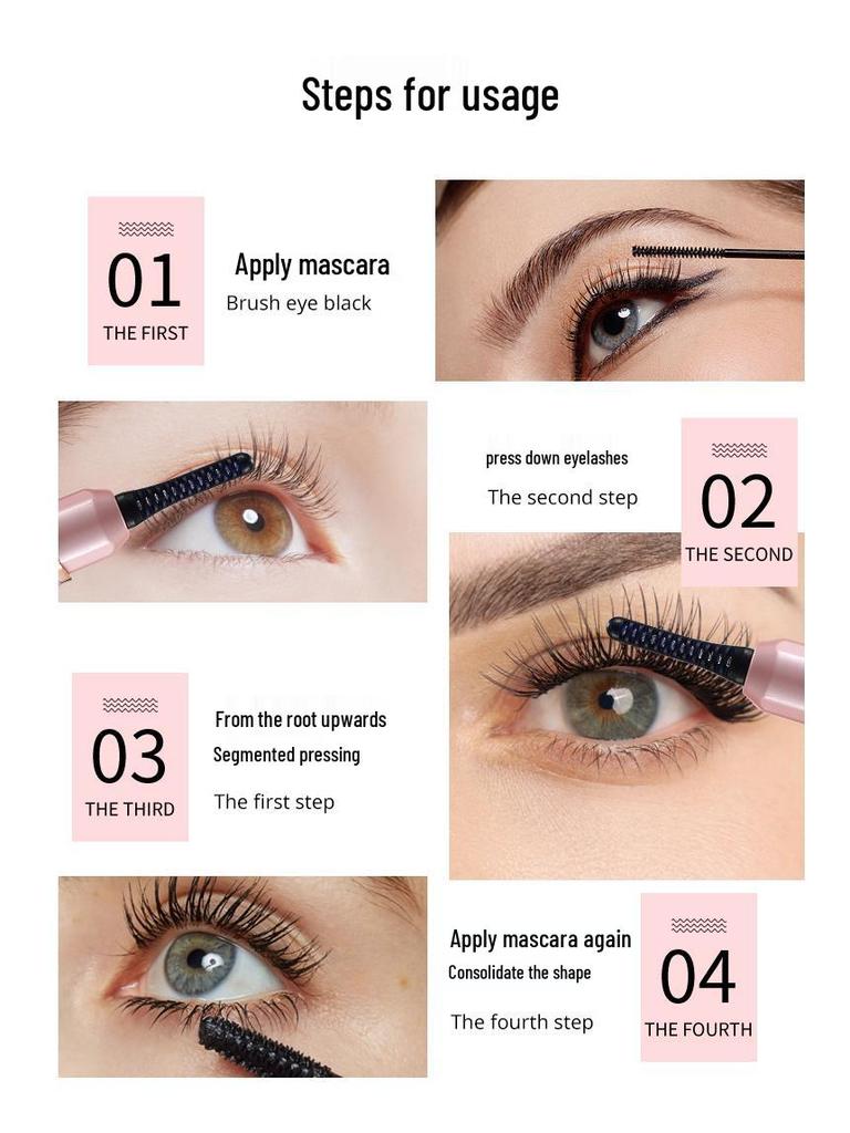 Portable Heated Electric Eyelash Curler for Beauty