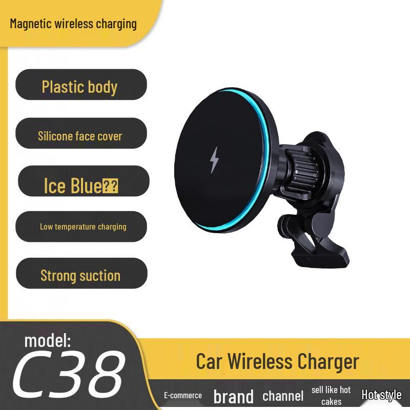 C38 Magnetic Wireless Car Charger for Apple Phones
