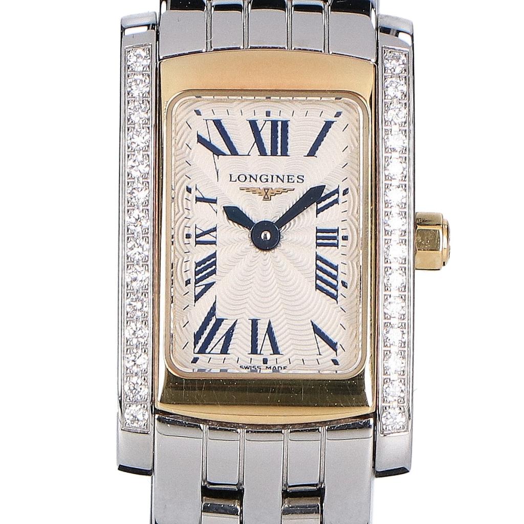 Longines L5.158.5 Dolce Vita Diamond Bezel Quartz Watches Silverx Yellow goldUsed