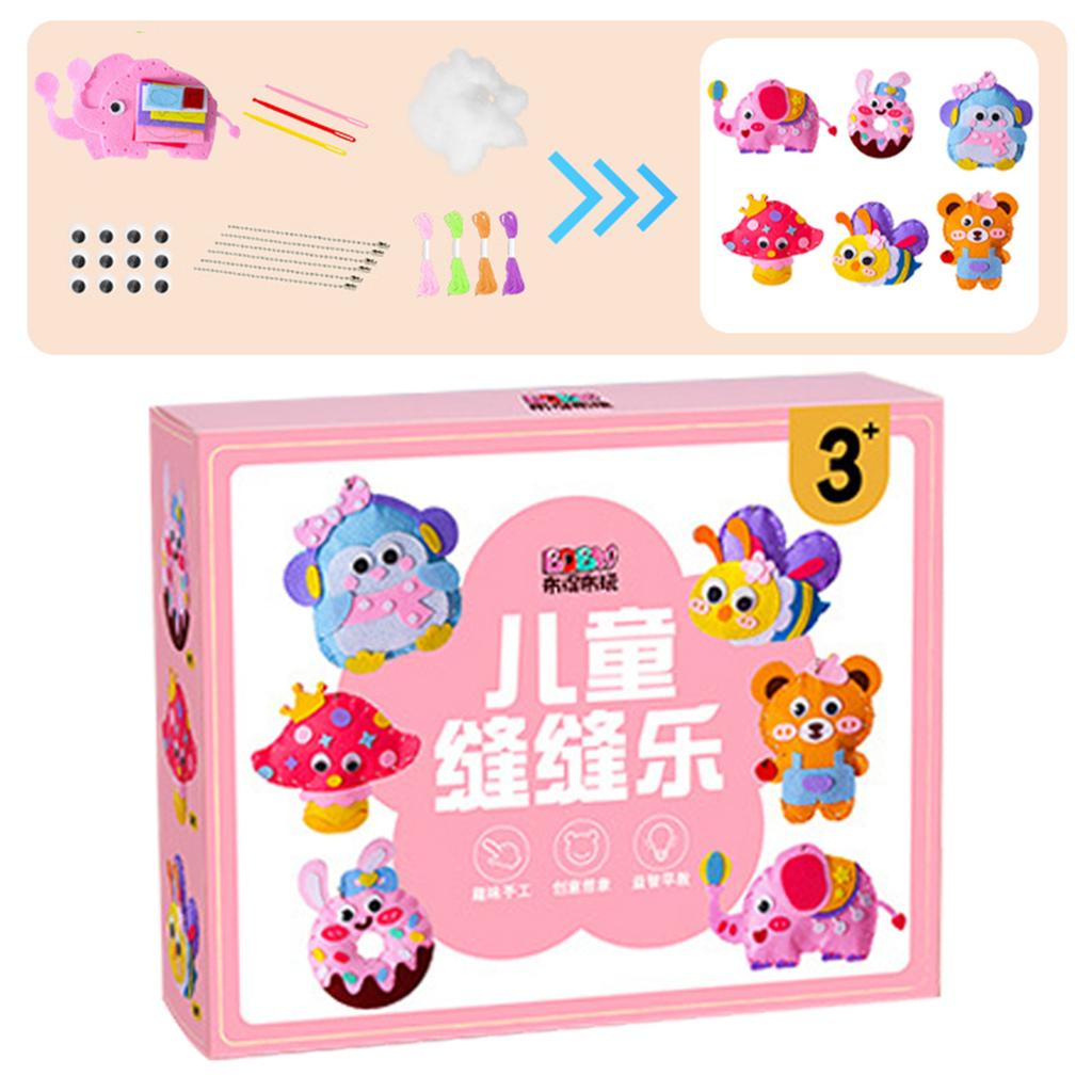 DIY Sewing Kit For Kid Portable DIY Felt Sewing Craft Kit Birthday Present