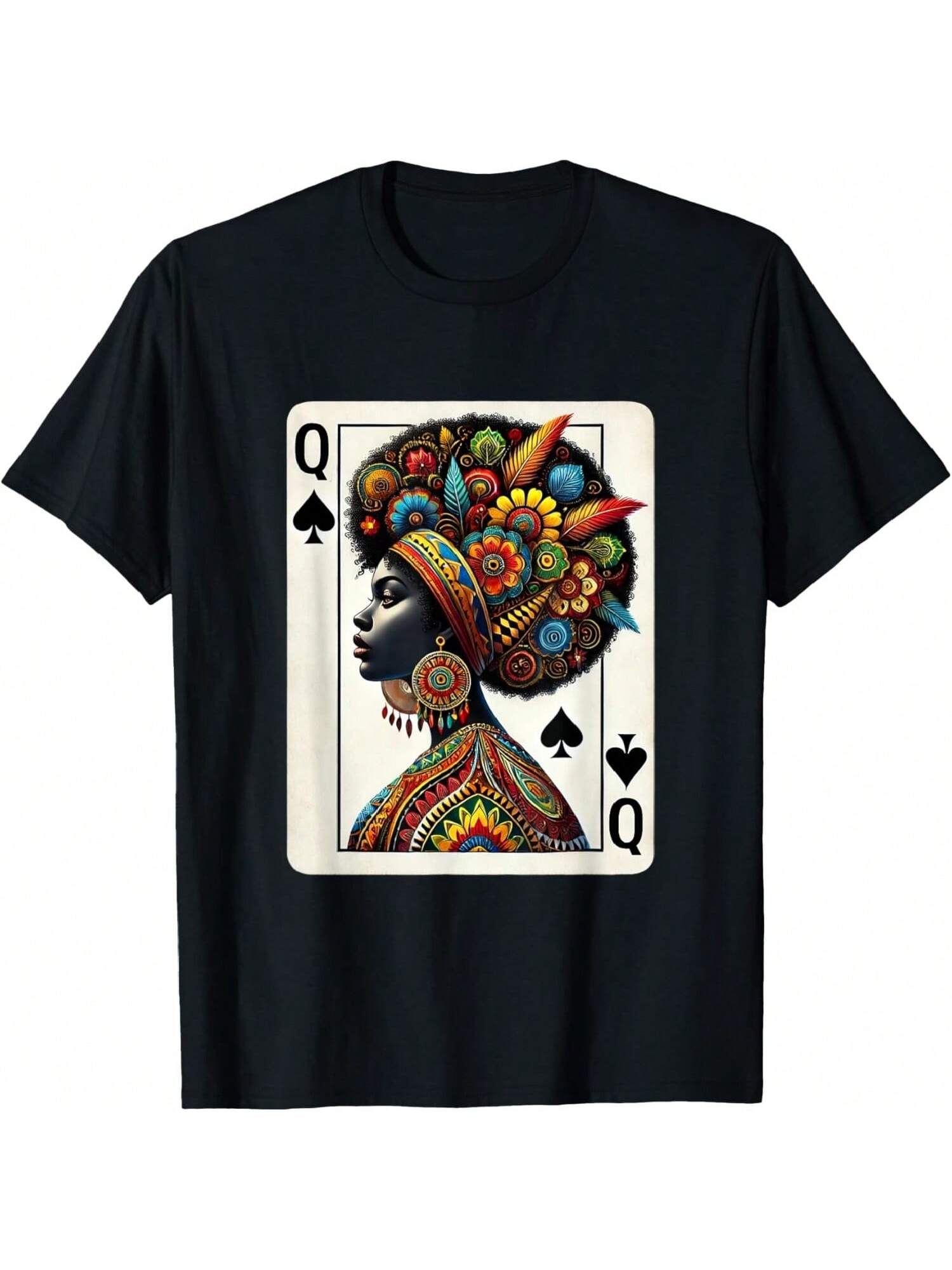 Afro  Queen Spades African Roots  T-Shirt S разноцветный