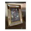Mirrored Frame, Glass Mirrored Gold Color Framed Photo Frame, 15x21cm (2 Pieces)