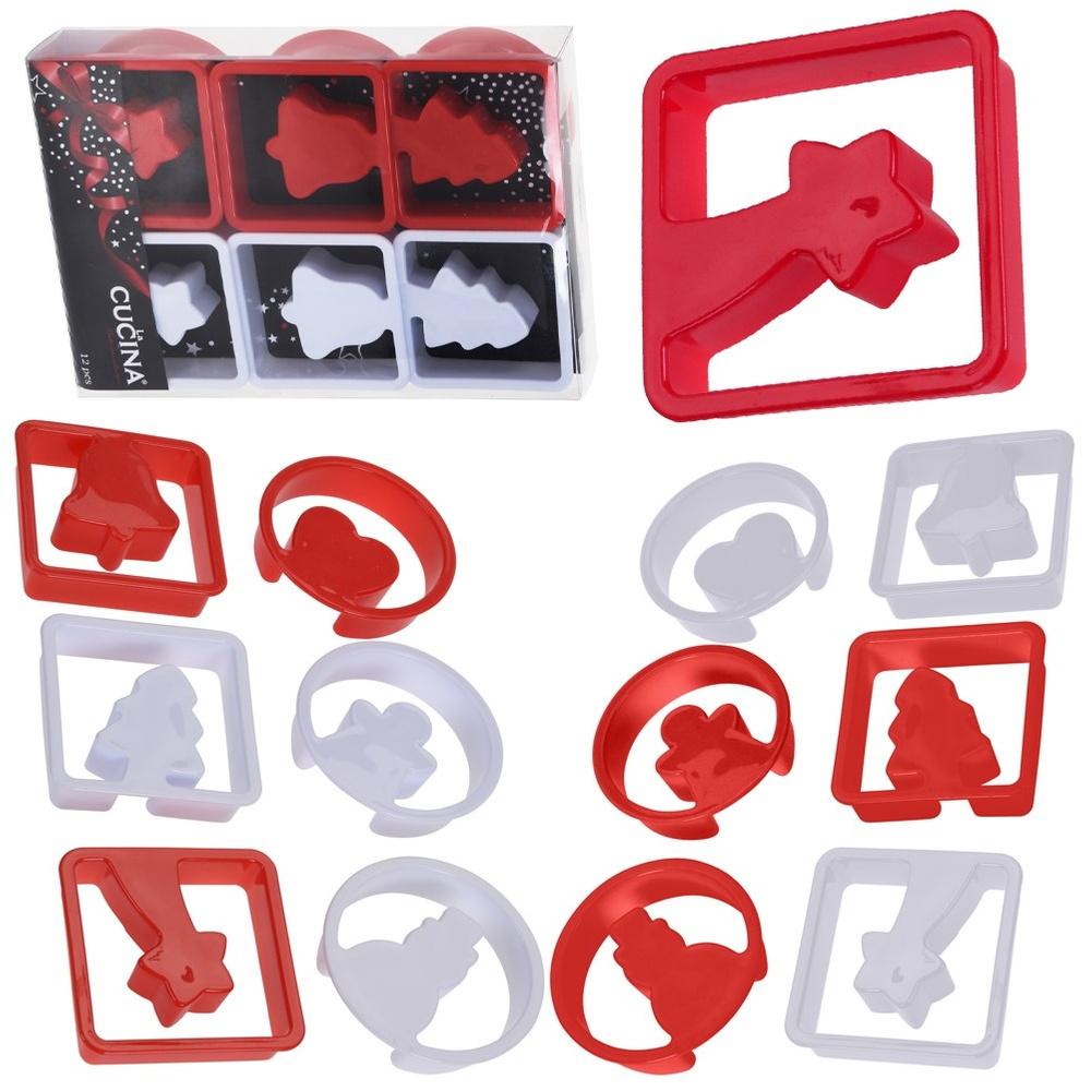 Christmas cookie cutters 7 cm 12 pcs.