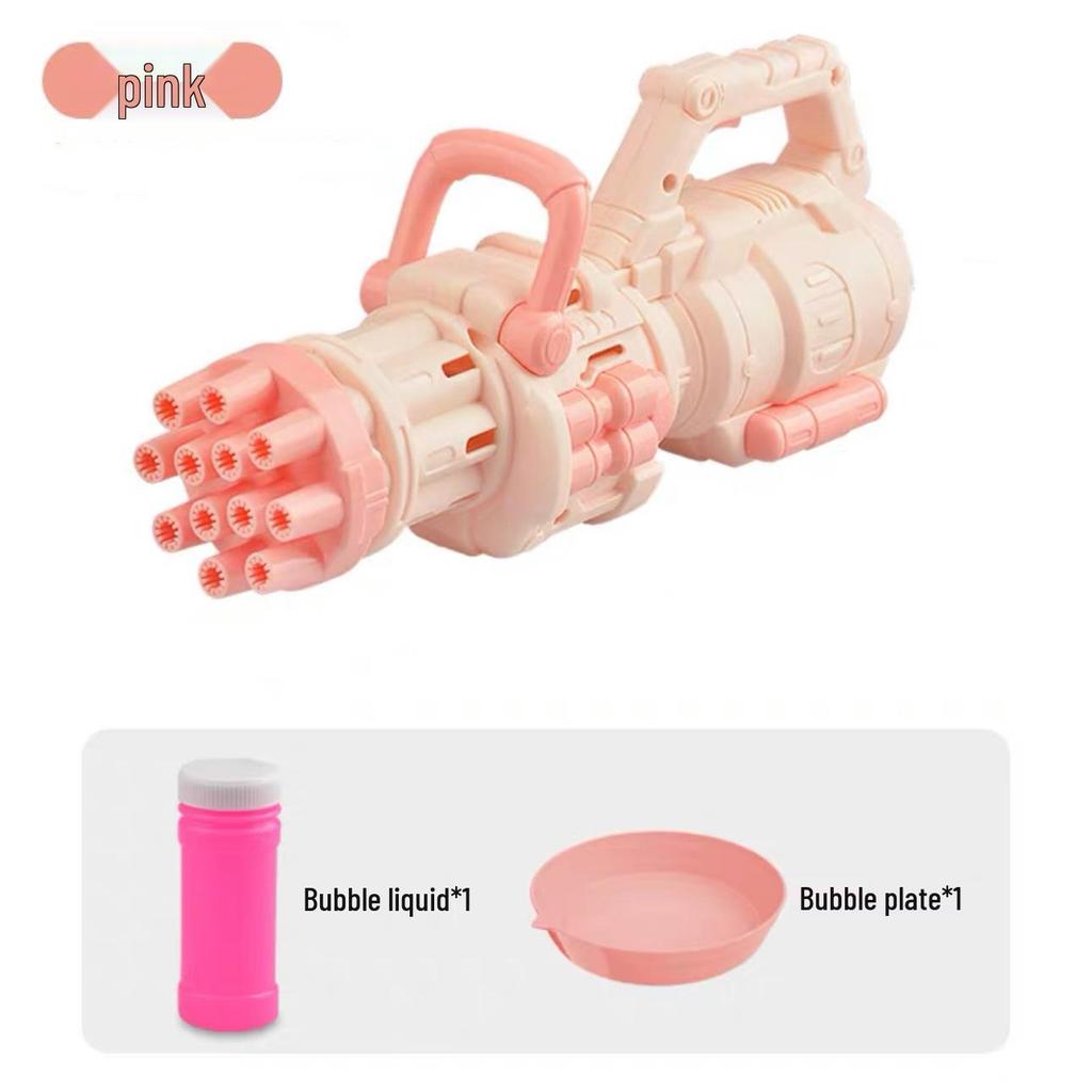 Hot-Selling Automatic Luminous Gatling Bubble Gun - Perfect Toy for Kids