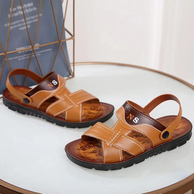 Sandali da spiaggia Estivi Sandali e ciabatte a doppio uso Scarpe da spiaggia da uomo Versione coreana Sandali traspiranti Sandali e ciabatte impermeabili