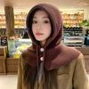 Korean Fashion Knit Balaclava: Warm, Ear-Protecting Hat & Scarf for Couples