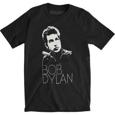 Herren Bob Dylan Silo Slim Fit T-Shirt Schwarz