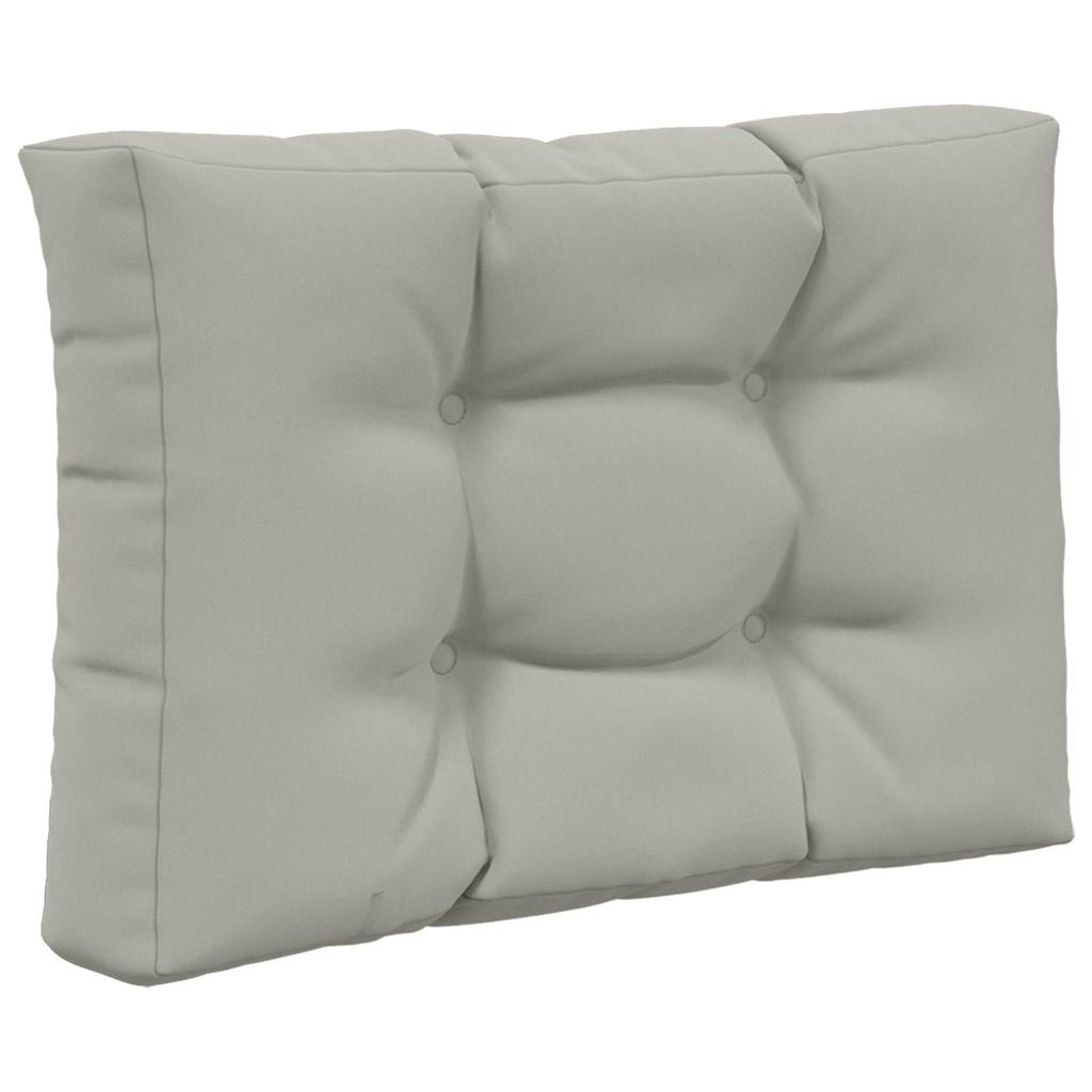 Outdoor Sofa Cushions 3 Pcs Gray Polyester