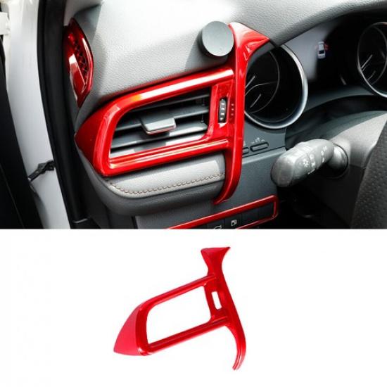 Dashboard Left Side Air Outlet Vent Frame 1* For Toyota Camry 18- Bright Red