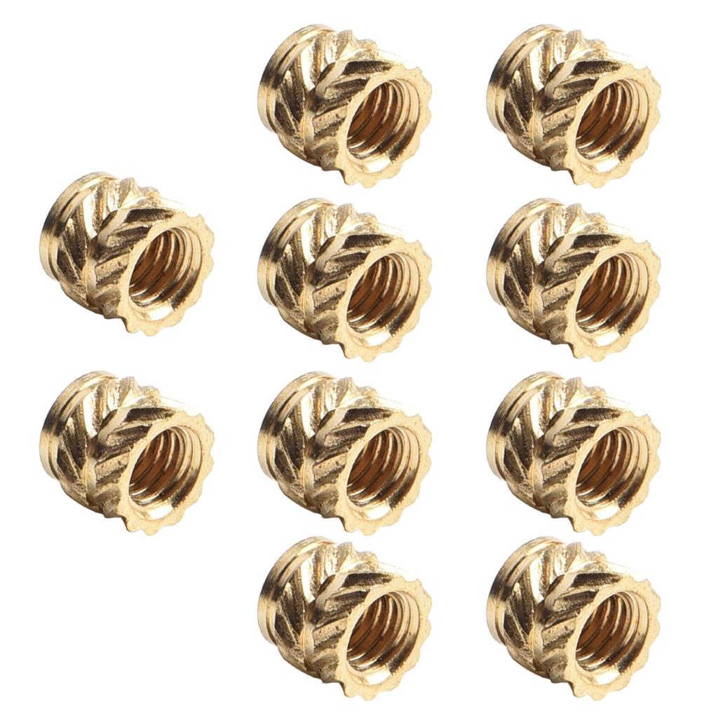 Heat or Injection Insertion of Brass Threaded Nuts 10Pcs for 3D Printing