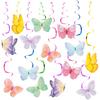 Cobee 28 Pcs Butterfly Hanging Swirl Decoration, Butterfly Birthday Party Decorations Hanging Butterfly, Home Party Birthday Decorations Butterfly