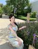 French Chiffon Flutter-Sleeve Slimming Fairy Dress