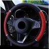 Anti Slip Auto Decoration PU Leather Steering Covers Car-styling Universal Car Steering Wheel Cover 37-38cm Diameter