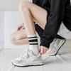 2026 Striped Crew Socks Cotton Korean Style Streetwear Casual Sport for Women Couples Fashion Mid Calf Socks