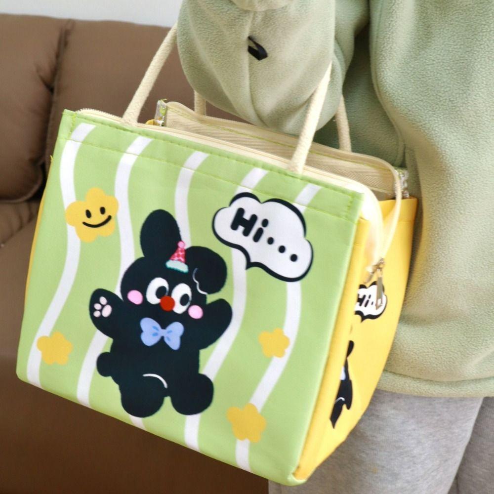 Cartoon Cooler Lunch Bag Waterproof Picnic Handbag Casual Thermal Lunch Bag  Outdoor