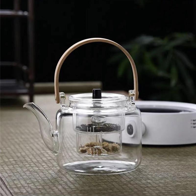 Glaskanne, Wasserkocher, integrierter Kochtopf, Glas-Teeservice, spezielle Balkenkanne für elektrischen Keramikherd