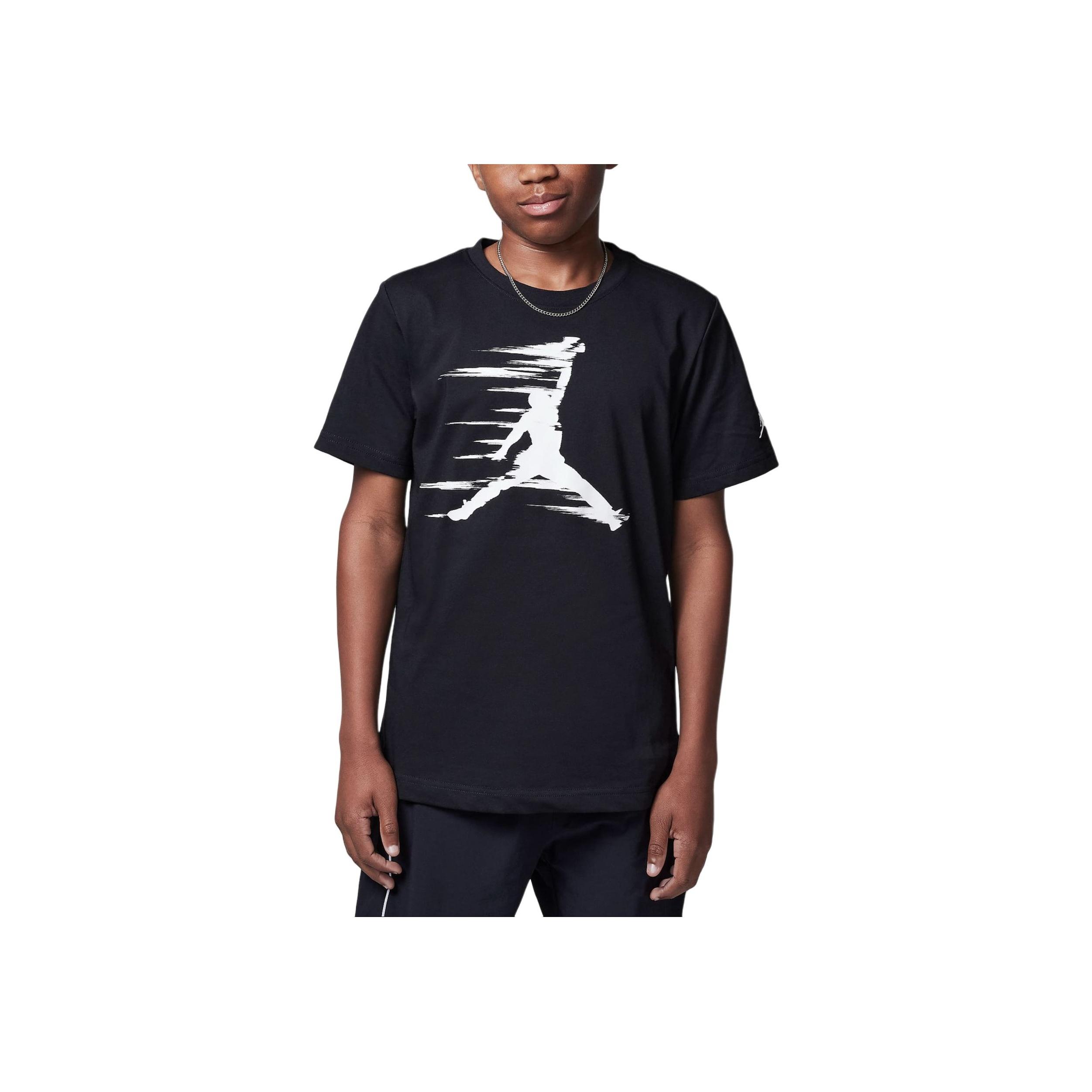 

Jordan MVPT T-Shirt Motion Jumpman Comfortable Logo Pattern Soft Short Sleeve Kids Tops Black 95D262-023 XL