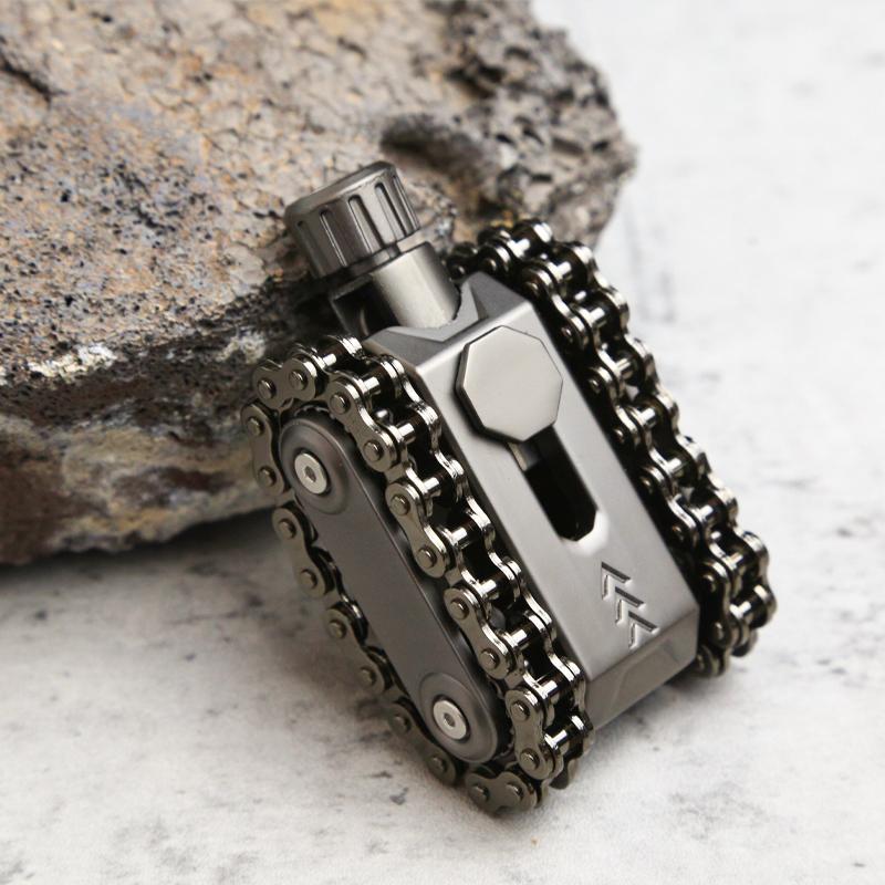 EDC Metal Tank Fingertip Spinner Chain Gear Toy Office Stress Relief Toys Office Stress Relie For Adult Children Giftf Toys