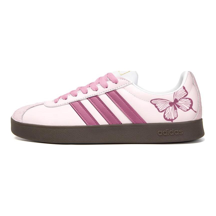 Adidas Neo VL Court 2.0 Slip Resistant Abrasion Resistant Low top Skateboard Shoes Unisex Pink ID6015(Team354-)