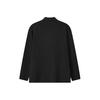 Fila Blue Casual Simple Soft Comfortable Half-Zip Knit Long Sleeve T-Shirt Men Tops F11M542214F-BK