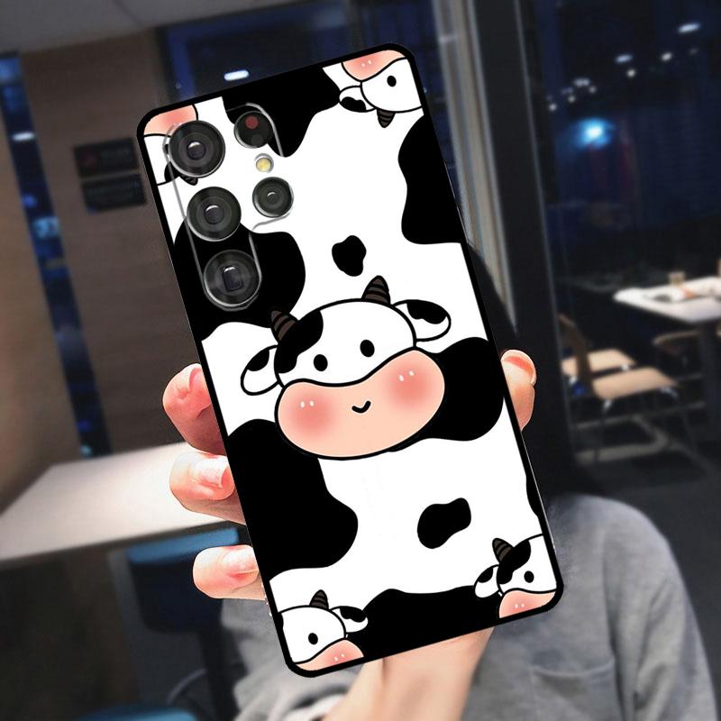Dairy Cattle Cow Speckle Cover For Samsung Galaxy S24 Ultra S25 S22 S23 Plus S20 S21 FE S9 S10 S23 FE Phone Case