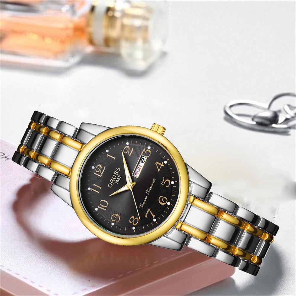 Through The Digital Model, The Elderly Watch Is Simple, Atmospheric Calendar, Quartz Watch, Waterproof Women'S Watch