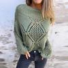 Womens Fall Sweaters Long Sleeve Pullover Loose Chunky Knitted Jumper Tops
