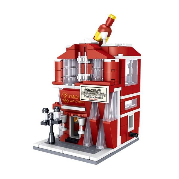 

LIN07 Mini Block Atomini Famous Wine Bar 00802LI, разные цвета, популярные корейские игрушки