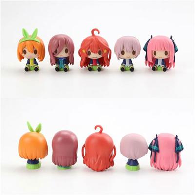 Set of 5 Pieces Figurines The Quintessential Quintuplets Ichika Miku Nino Itsuki 4 Cm