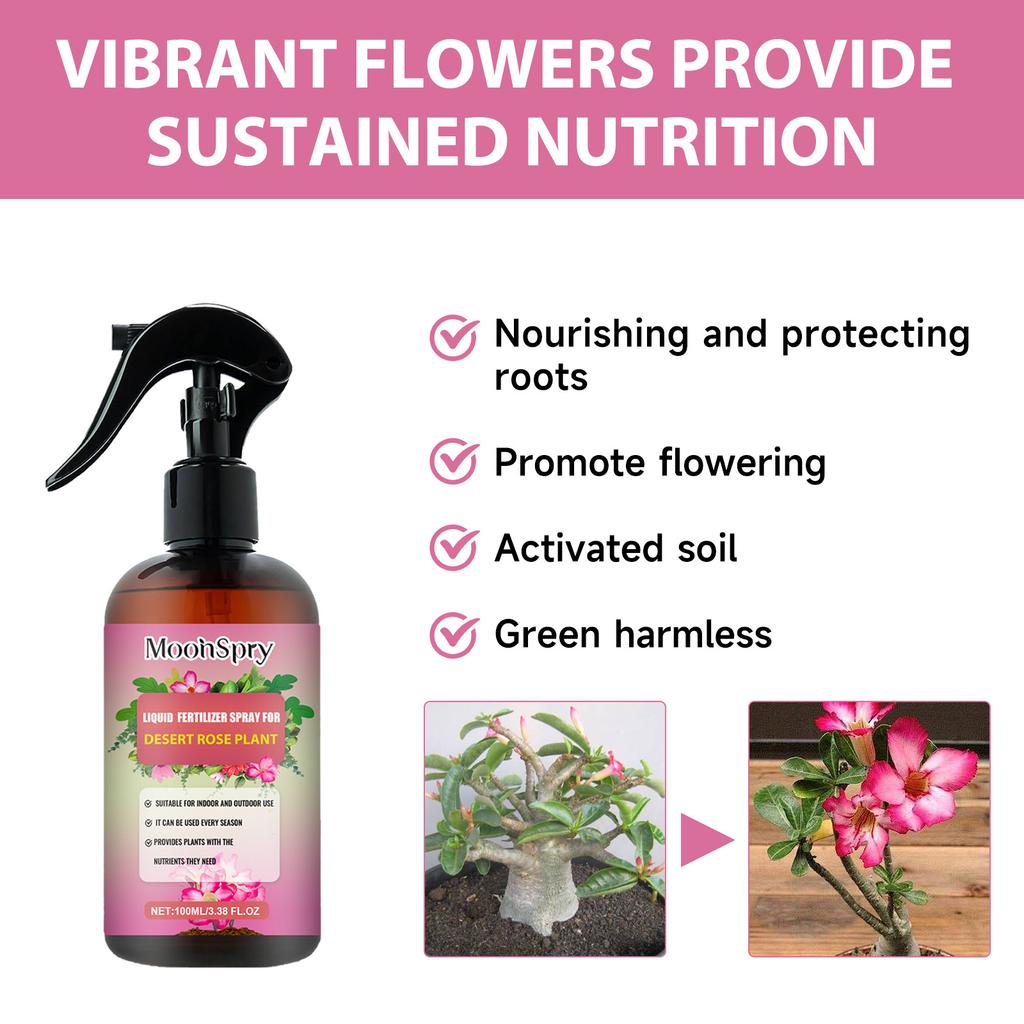 100ml Wüstenrose Düngerspray für starkes Wachstum und Bodennährung Dünger für Pflanzen Garten Dünger Sukkulente