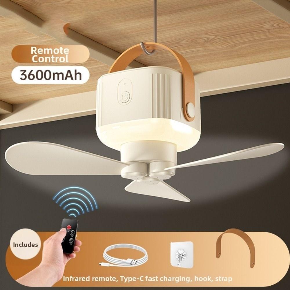 LED Lighting Ceiling Fan Light Remote Control Electric Fan Night Lamp Hanging Fan Light  Dorms
