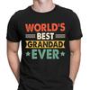 Worlds Best Grandad Ever Grandpa Fathers Day Funny Novelty Mens T-Shirts Top#DNE