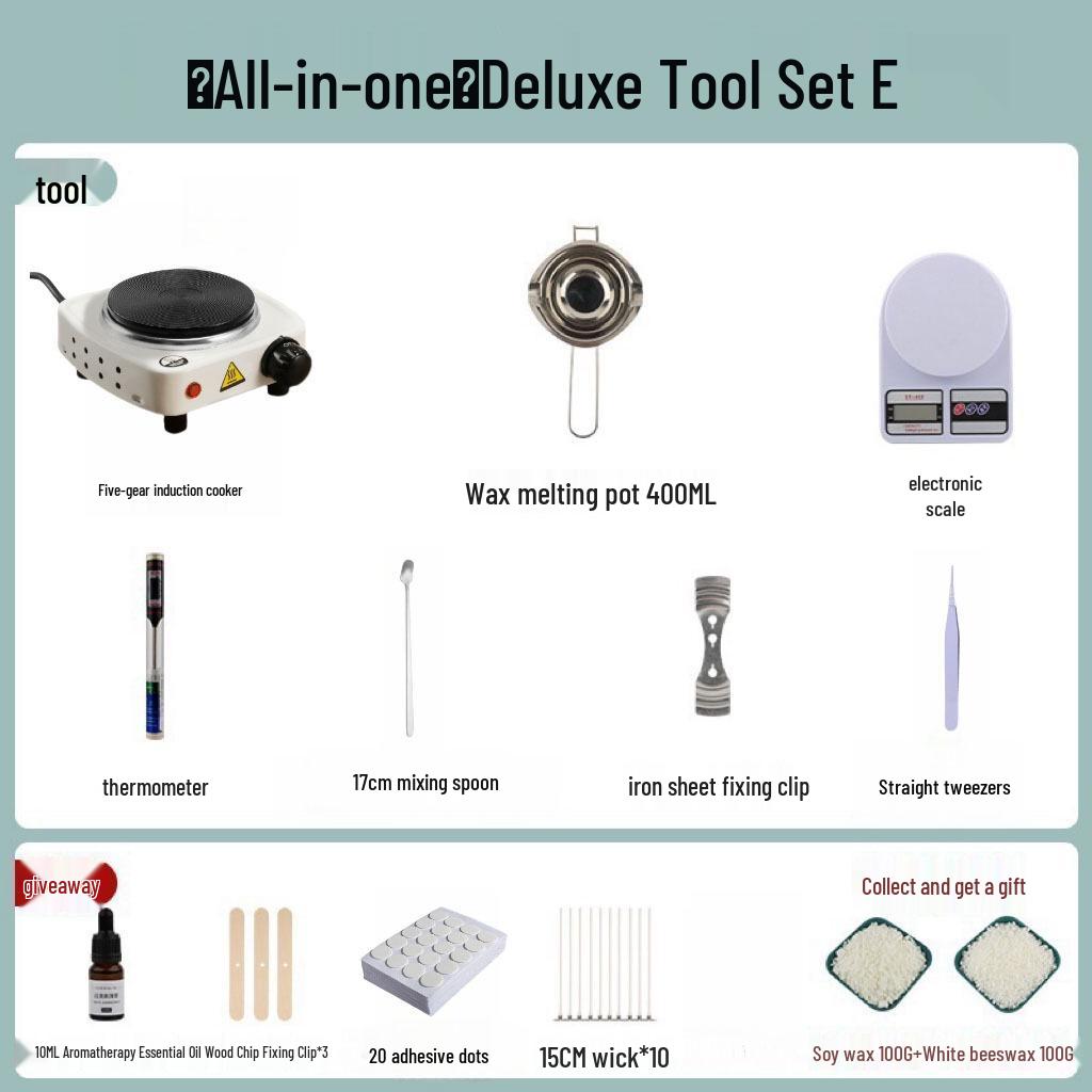 Aroma Candle DIY Kit: Wax Melting Pot & Tools for Homemade Candles