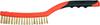 Wire Brush, Brass Wire, 3 Rows, Plastic Handle YT-6341 YATO