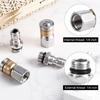 AEE4-4 Pcs Sewer Jetter Nozzle Set, For Pressure Washer Drain Jet Hose Tips With 1/4Inch NPT Quick Connector 5000 PSI